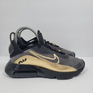 Nike Air Max 2090 Men's Black Metallic Gold Athletic Shoes DC2191-001 US Size 8
